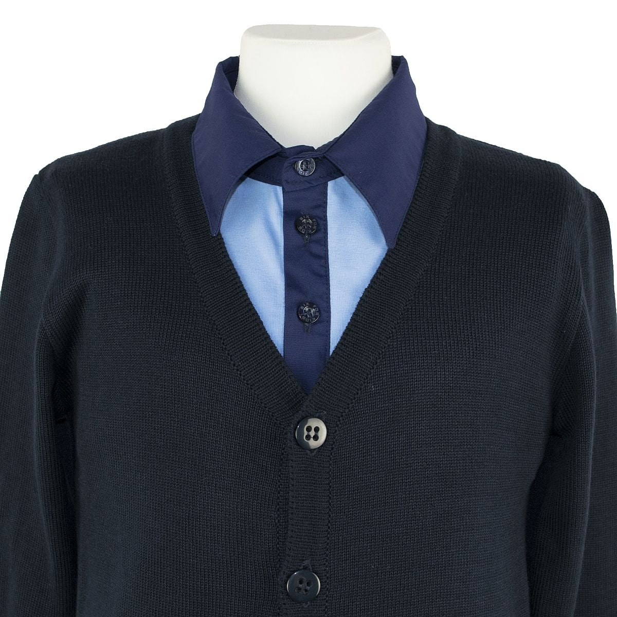 Uniforma cardigan Dorel S-XXL ani Blue-Dark Blue Imagine secundară a produsului