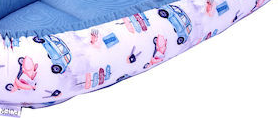 Tutto Lina lenjerie de pat 7 piese, Cars Blue