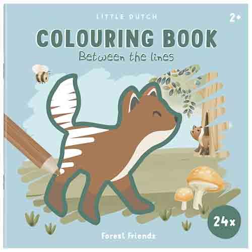 Little Dutch carte de colorat 2 ani+ Forest Friends