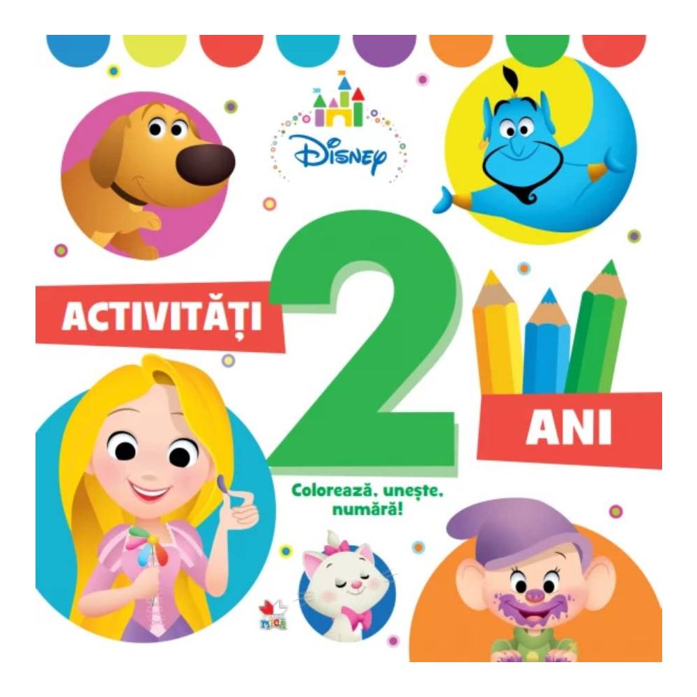 Carturesti carte Activitati 2 ani Coloreaza, uneste, numara!