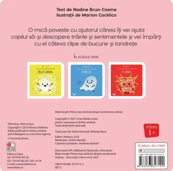 Carturesti carte Bebe invata 12m+ Iubirea