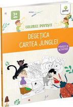 Carturesti carte Colorez povesti 3 ani+ Degetica - Cartea Junglei