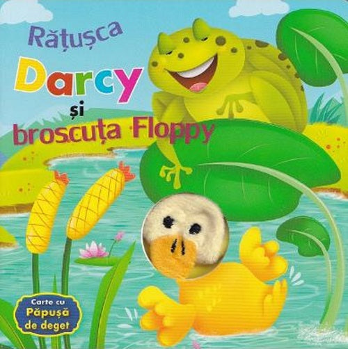 Carturesti carte cu papusa de deget 0m+ Ratusca Darcy si broscuta Floppy