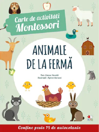 Carturesti Carte de activitati Montessori 4 ani+ Animale de la ferma