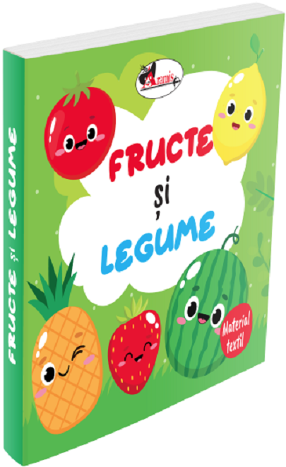 Carturesti Carte din material textil 6m+ Fructe si legume