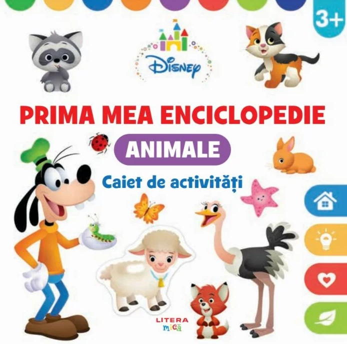 Carturesti carte Disney Prima mea enciclopedie 3 ani+ Animale Imagine principală a produsului