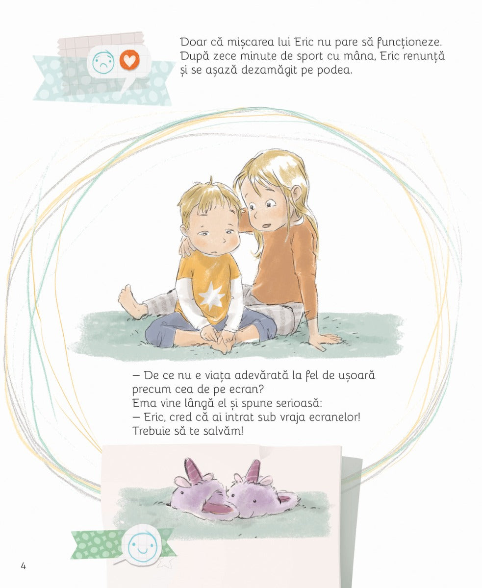 Carturesti carte Ema si Eric 4 ani+ Vraja ecranelor
