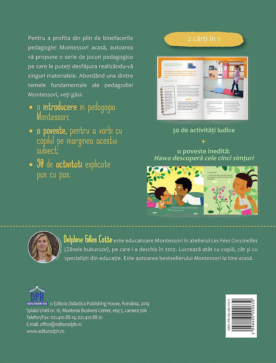 Carturesti carte Montessori Acasa 0m+ Descopera cele cinci simturi
