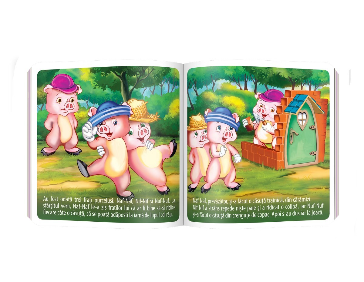 Carturesti carte Povesti pentru cei foarte mici 12m+ Cei trei purcelusi