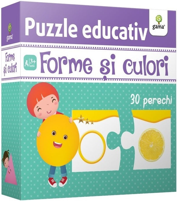 Carturesti carte Puzzle educativ 3 ani+ Forme si culori Imagine principală a produsului