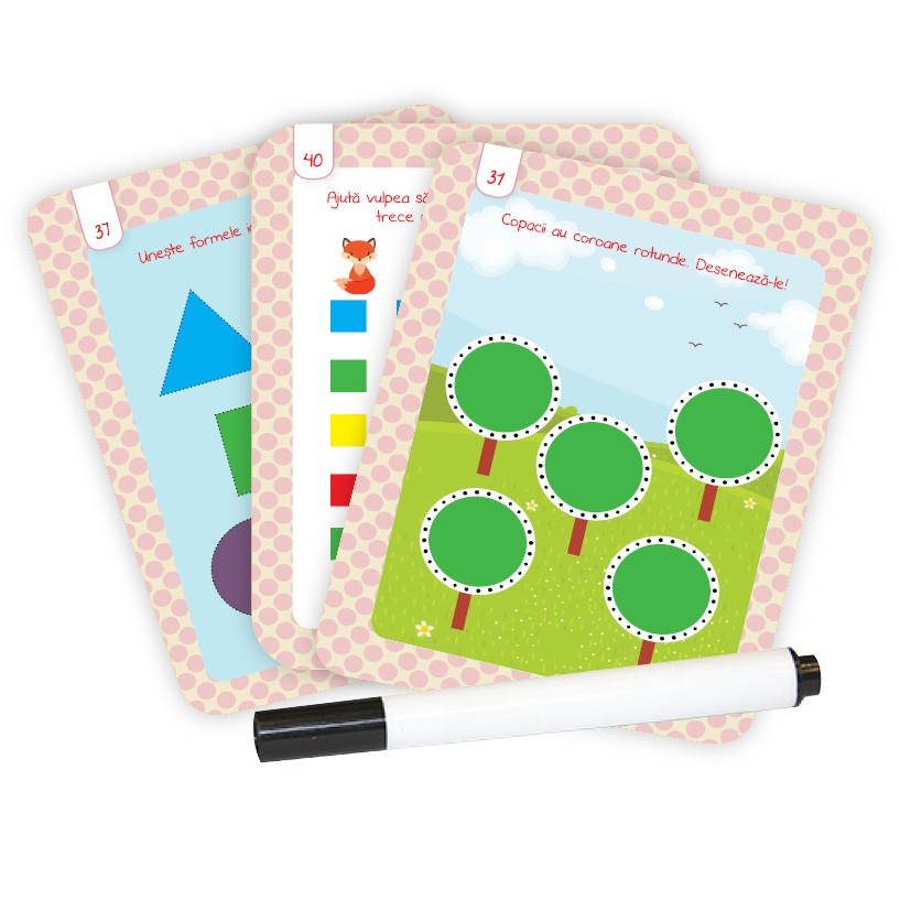 Carturesti carte  Scrie si sterge! 3 ani+ Forme si culori. Junior