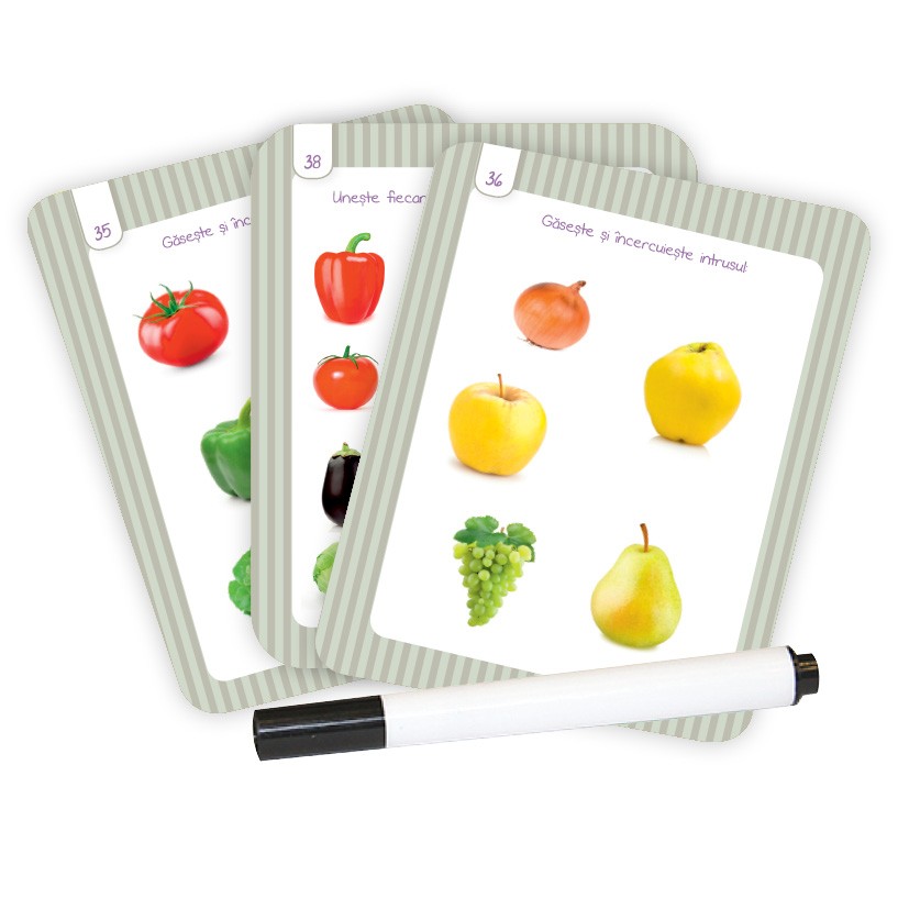 Carturesti carte  Scrie si sterge! 3 ani+ Legume si fructe. Junior