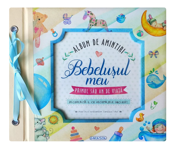 carturesti album de amintiri bebelusul meu 0m bleu Imagine principală a produsului