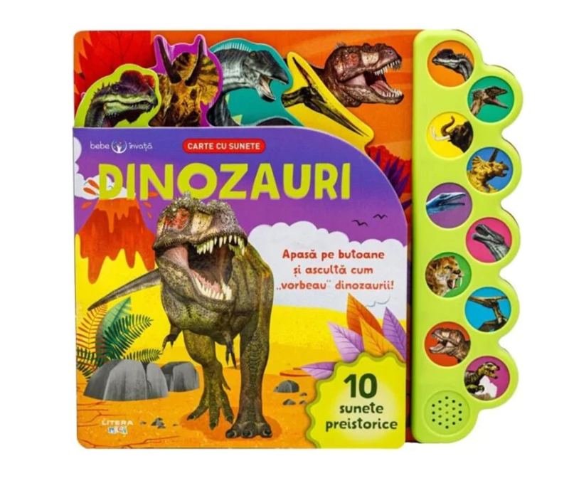 carturesti bebe invata carte cu sunete 0m dinozauri