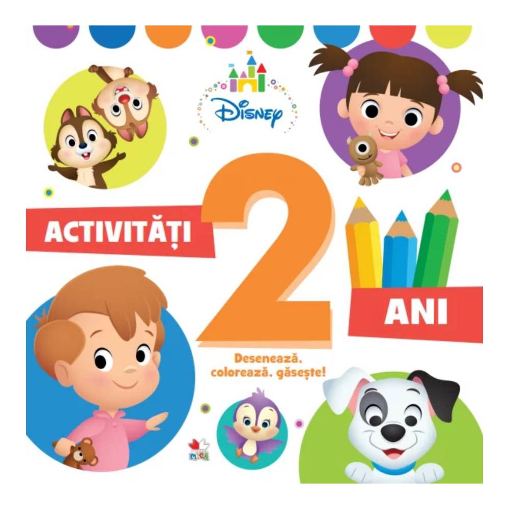 Carturesti carte Activitati 2 ani Deseneaza, coloreaza, gaseste!