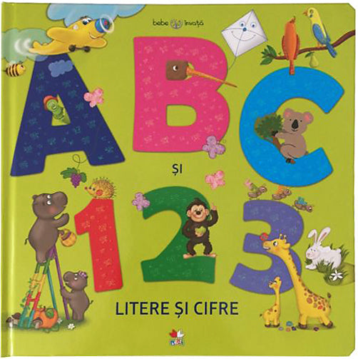 carturesti carte bebe invata 0m abc si 123 litere si cifre