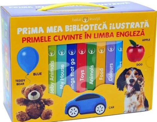 carturesti carte bebe invata 0m prima mea biblioteca ilustrata primele cuvinte in limba englez