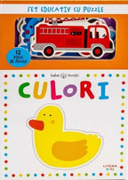 carturesti carte bebe invata 1 an set educativ cu puzzle culori