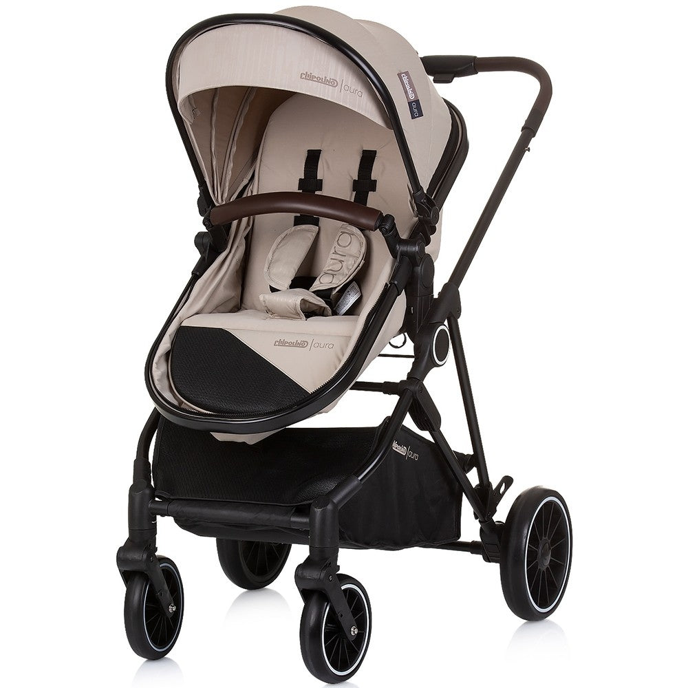 Chipolino carucior 2in1 AURA 0m+ Macadamia