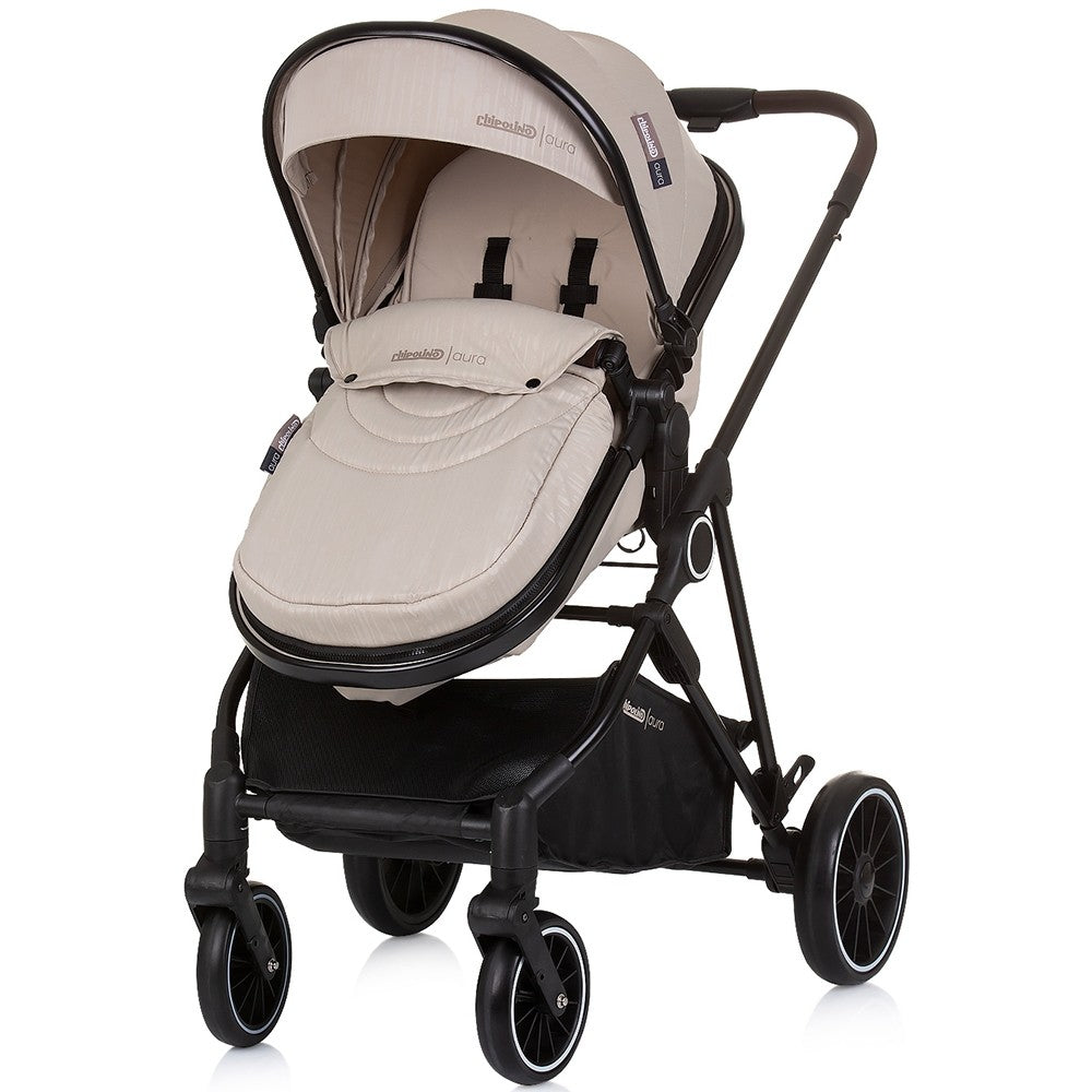Chipolino carucior 2in1 AURA 0m+ Macadamia