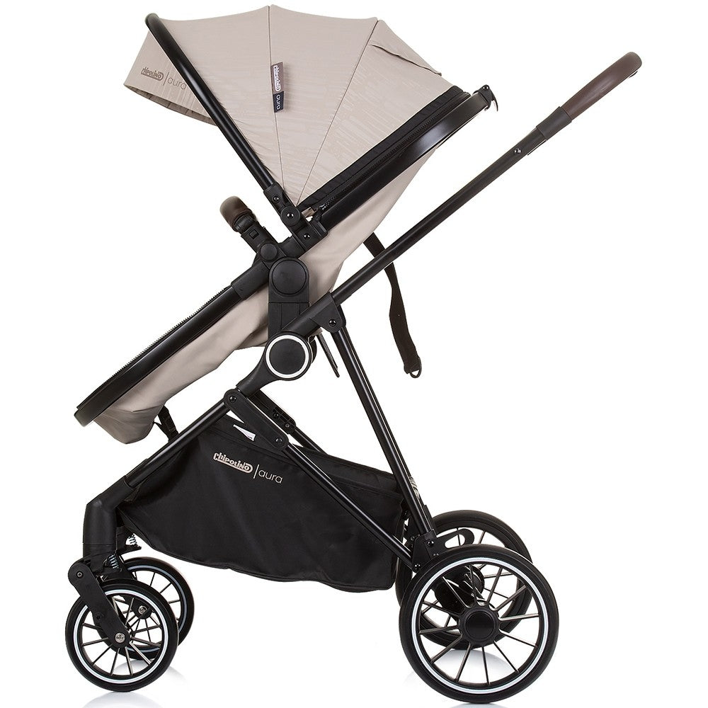 Chipolino carucior 2in1 AURA 0m+ Macadamia