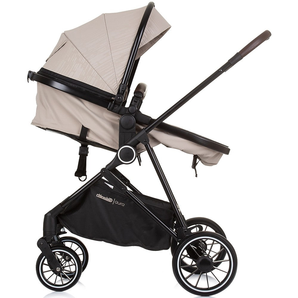Chipolino carucior 2in1 AURA 0m+ Macadamia