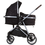 Chipolino carucior 2in1 AURA 0m+ Obsidian silver