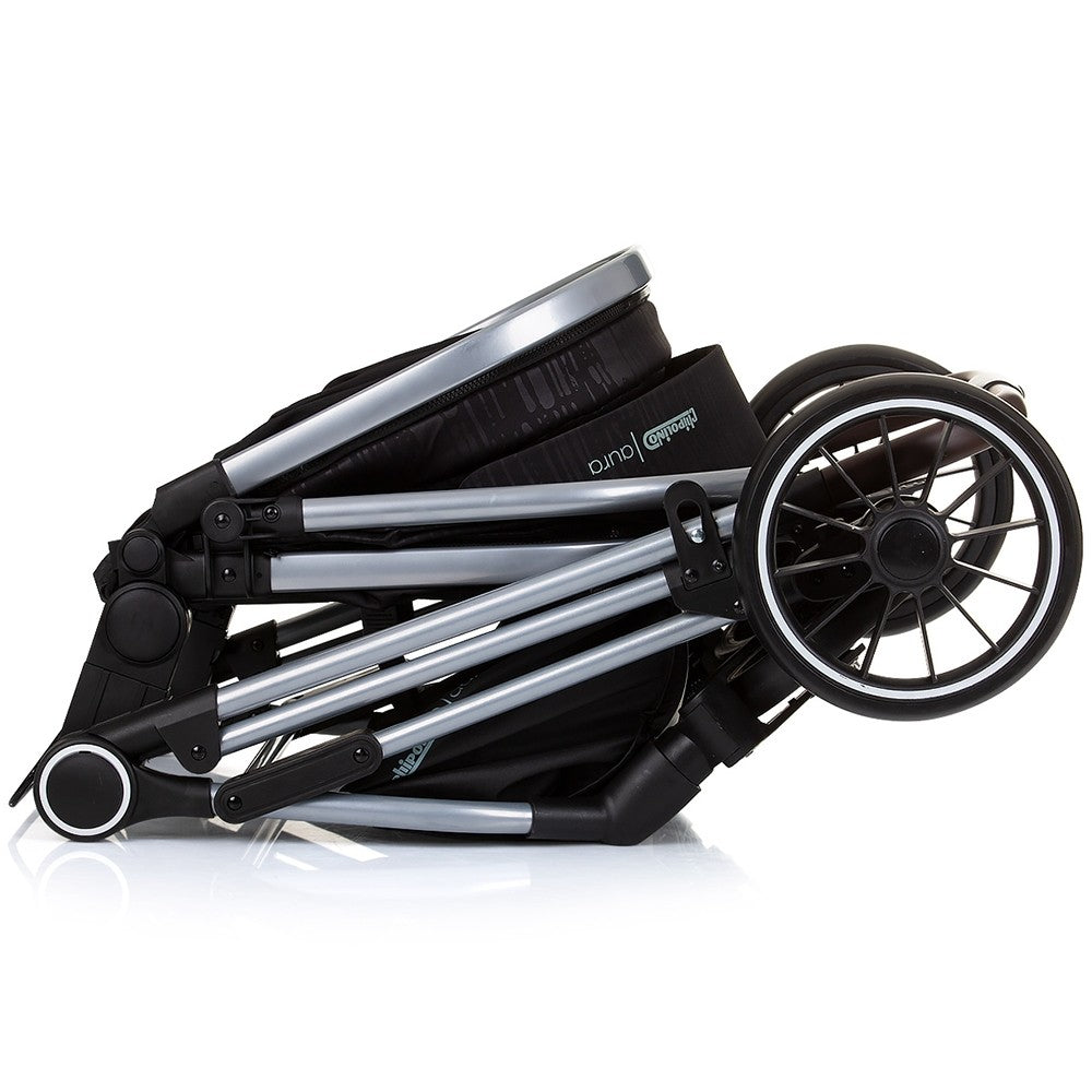 Chipolino carucior 2in1 AURA 0m+ Obsidian silver