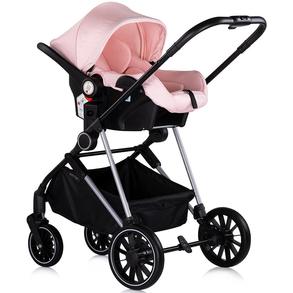 Chipolino carucior 3in1 AURA 0m+ Pink marshmallow
