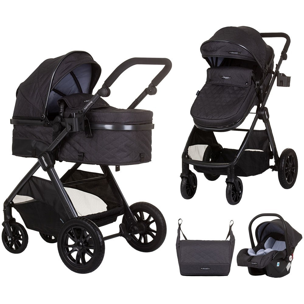 Chipolino carucior 3in1 Harmony 0m+ Granite Imagine principală a produsului