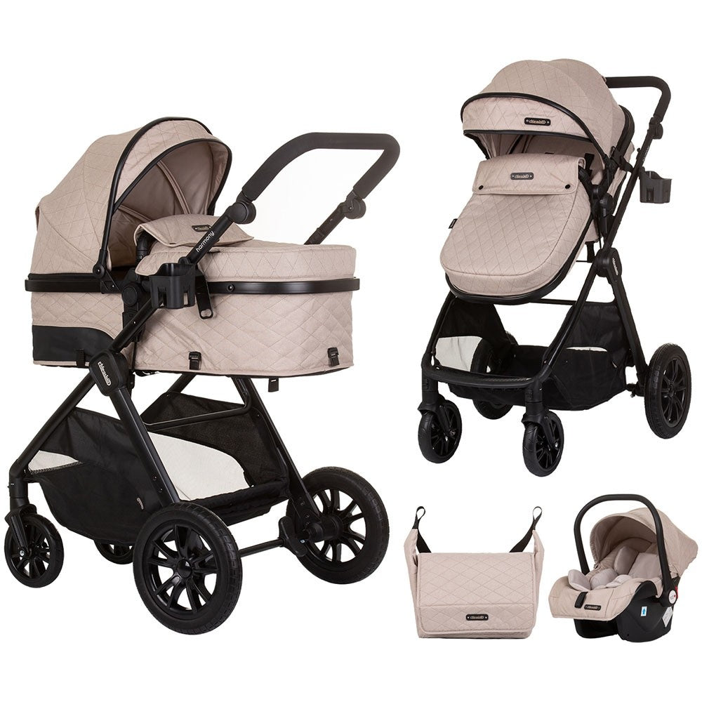 Chipolino carucior 3in1 Harmony 0m+ Macadamia Imagine principală a produsului