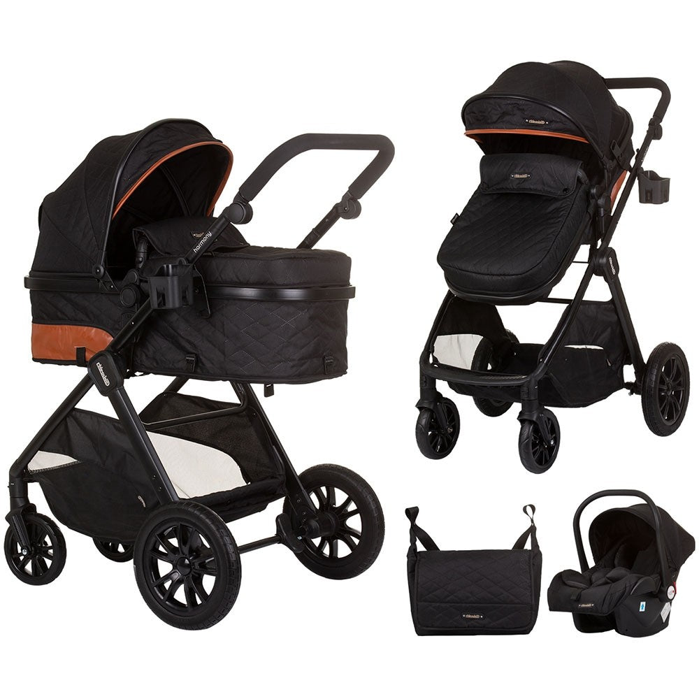 Chipolino carucior 3in1 Harmony 0m+ Obsidian Imagine principală a produsului