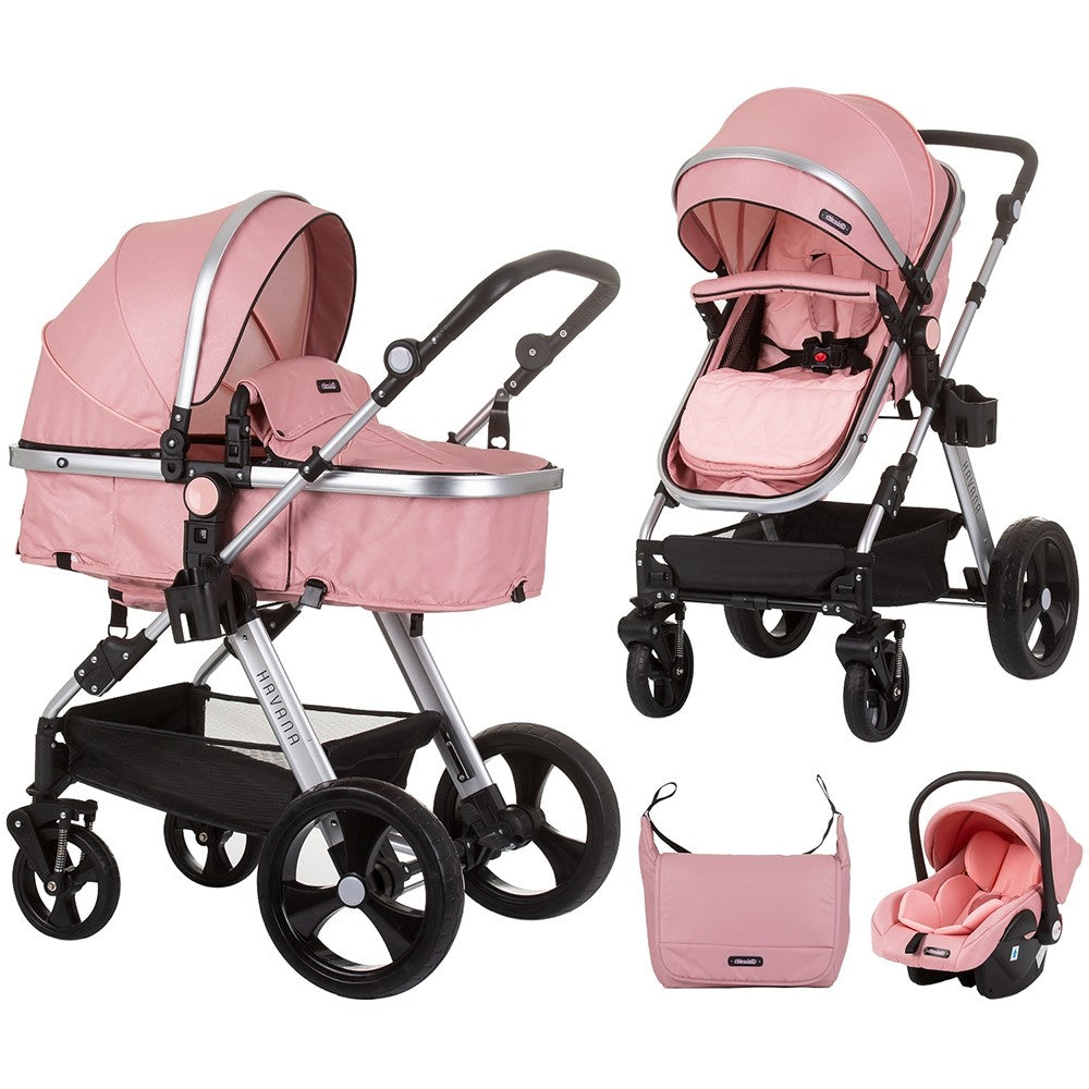 Chipolino carucior 3in1 Havana 0m+ Flamingo Imagine principală a produsului