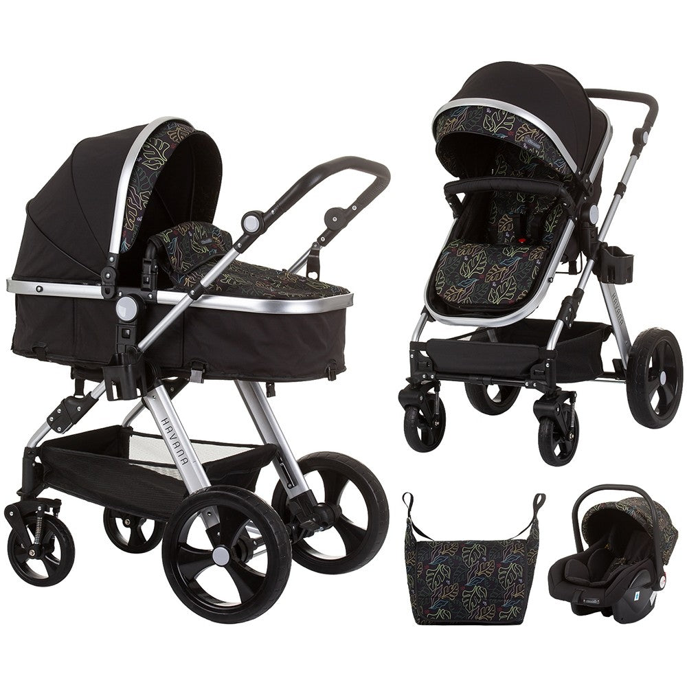 Chipolino carucior 3in1 Havana 0m+ Obsidian leaves Imagine principală a produsului