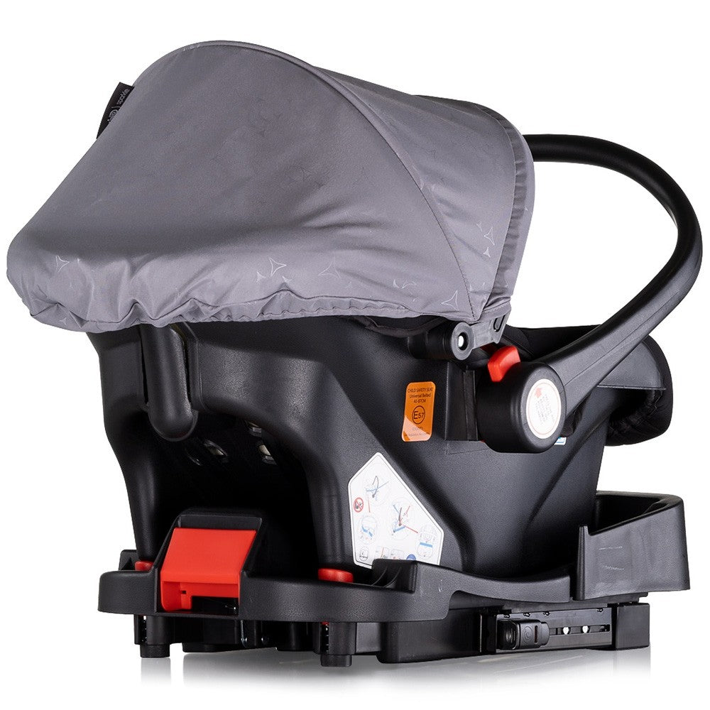 Chipolino carucior copii 3in1 Marbella 0m+ Cloud grey