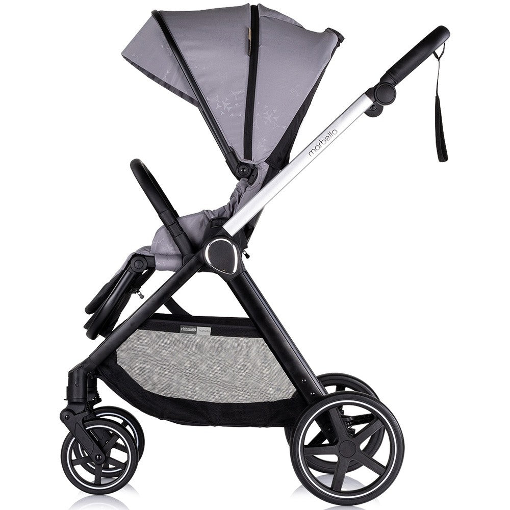 Chipolino carucior copii 3in1 Marbella 0m+ Cloud grey