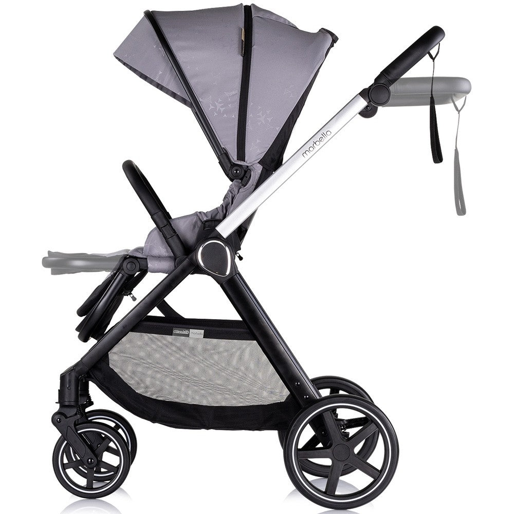 Chipolino carucior copii 3in1 Marbella 0m+ Cloud grey