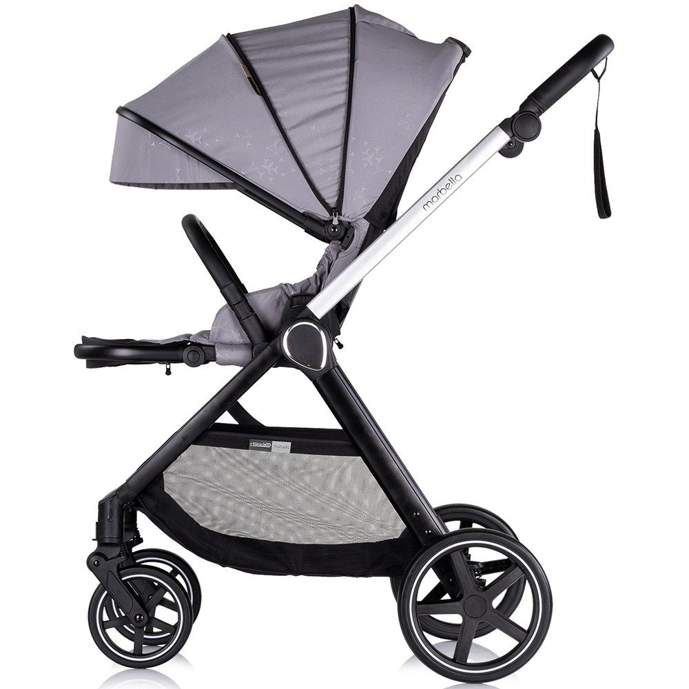 Chipolino carucior copii 3in1 Marbella 0m+ Cloud grey