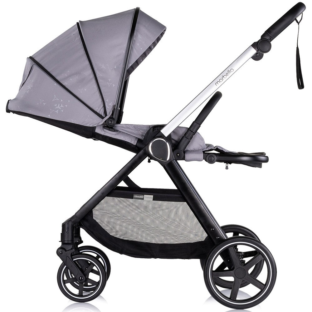 Chipolino carucior copii 3in1 Marbella 0m+ Cloud grey
