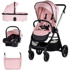 Chipolino carucior copii 3in1 Marbella 0m+ Pink marshmallow