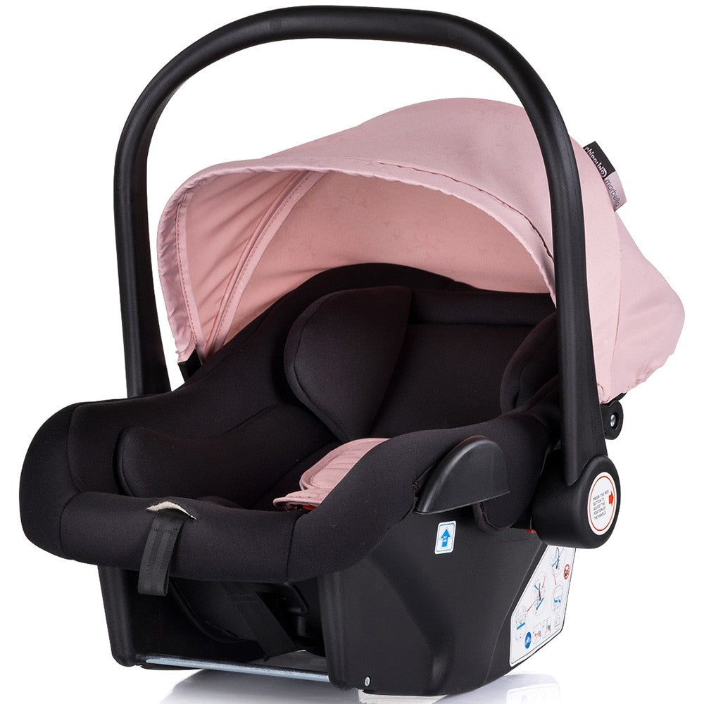 Chipolino carucior copii 3in1 Marbella 0m+ Pink marshmallow