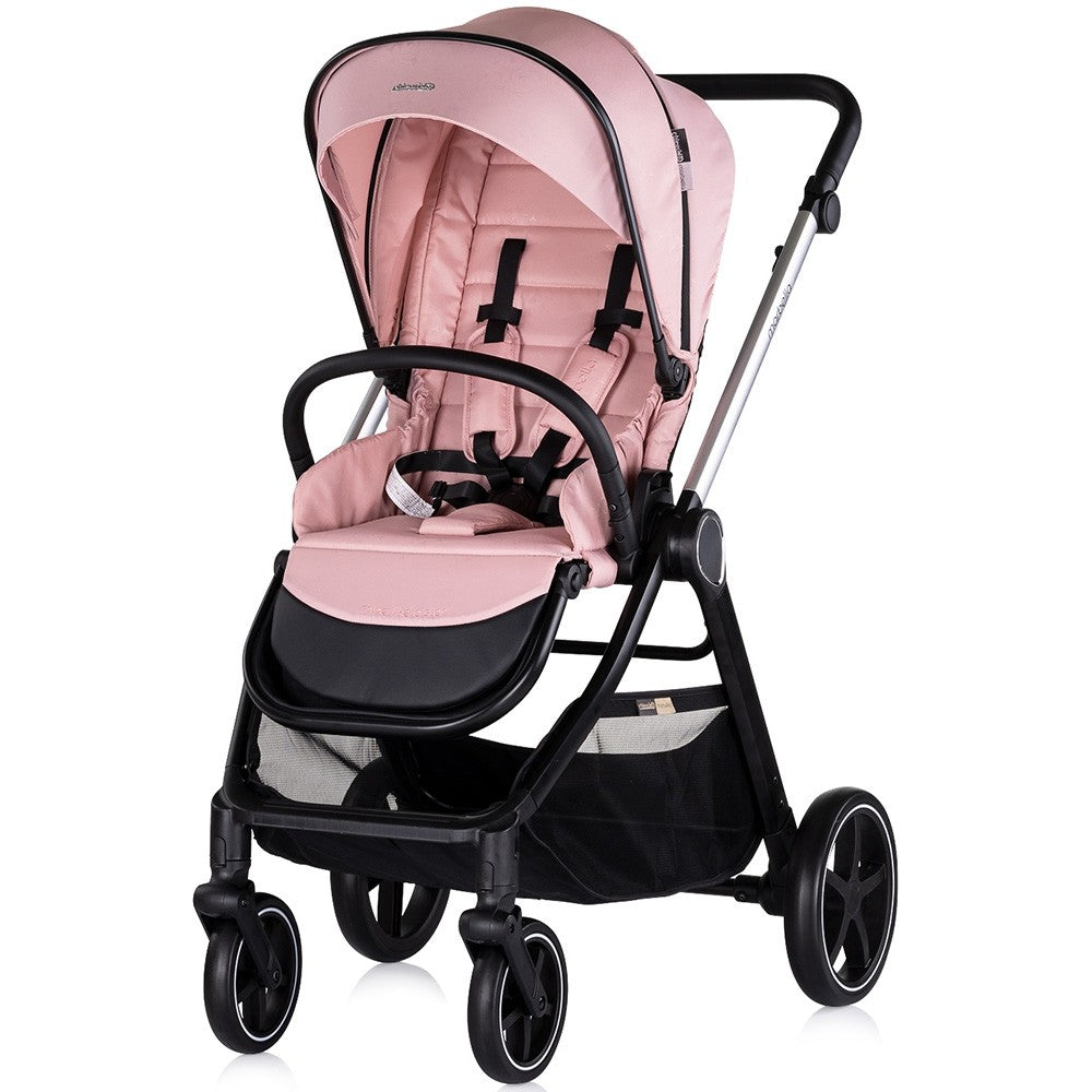 Chipolino carucior copii 3in1 Marbella 0m+ Pink marshmallow