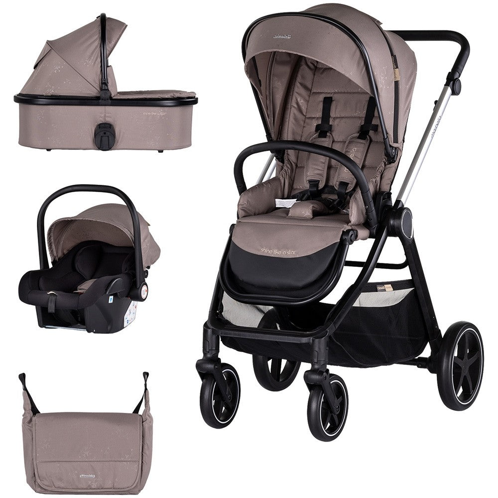 Chipolino carucior copii 3in1 Marbella 0m+ Tiramisu Imagine principală a produsului