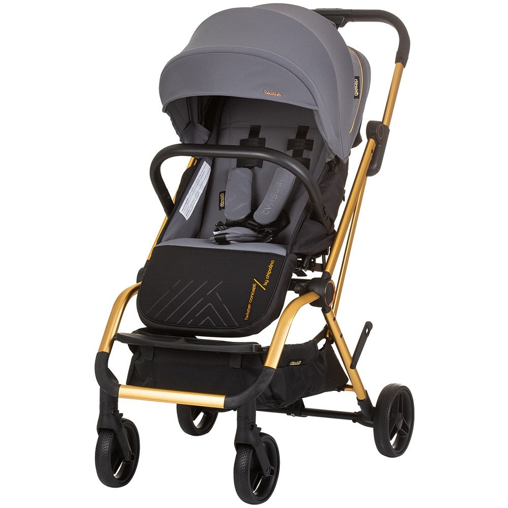 Chipolino carucior sport cu sezut rotativ Twister 0m+ Granite  Imagine principală a produsului