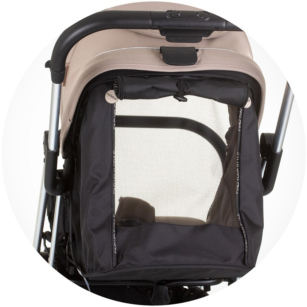 Chipolino carucior sport cu sezut rotativ Twister 0m+ Macadamia 