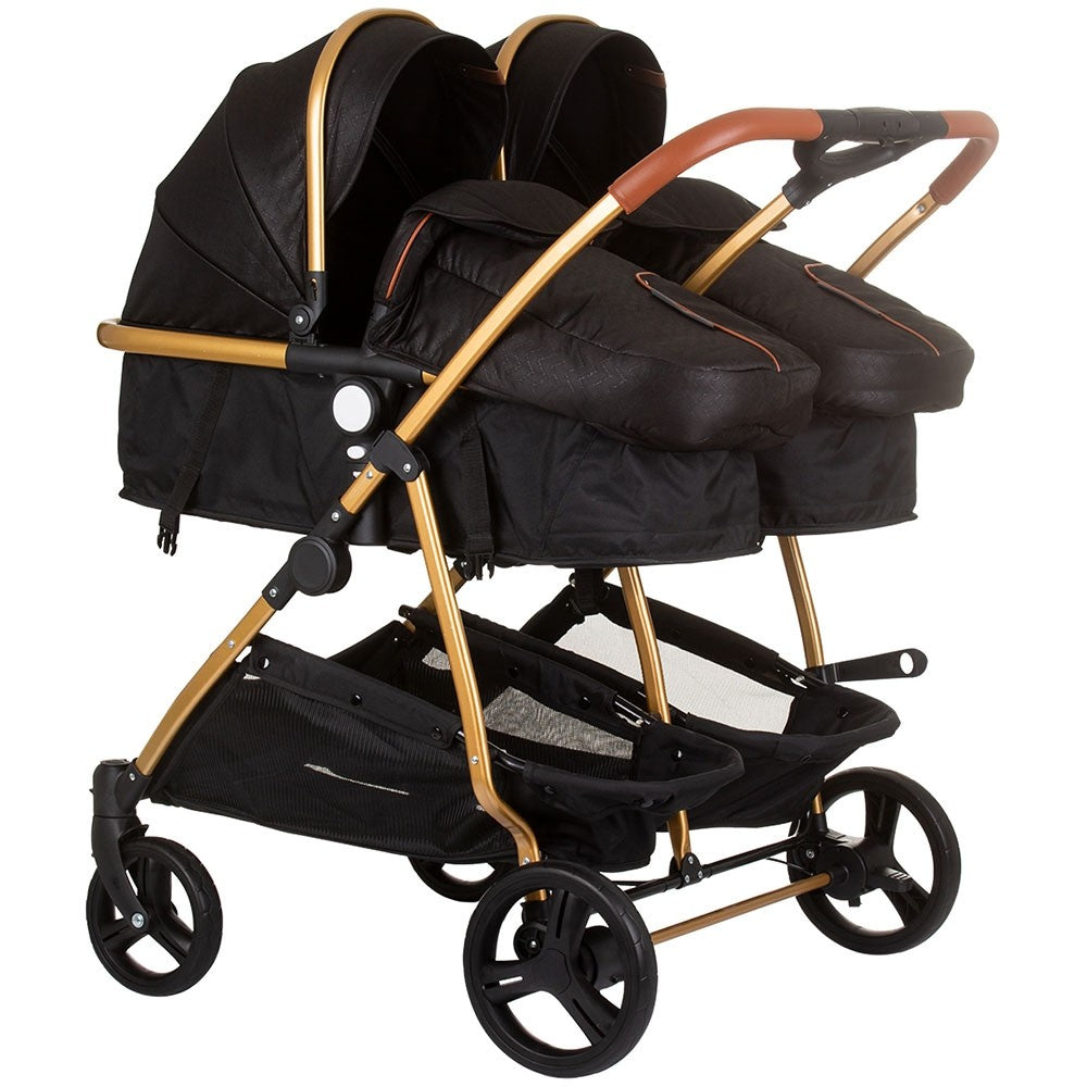 Chipolino carucior gemeni 2in1 Duo Smart 0m+, Obsidian gold Imagine principală a produsului