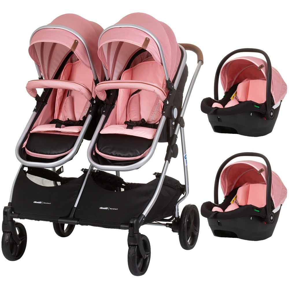 Chipolino carucior gemeni 3in1 Duo Smart 0m+, Flamingo