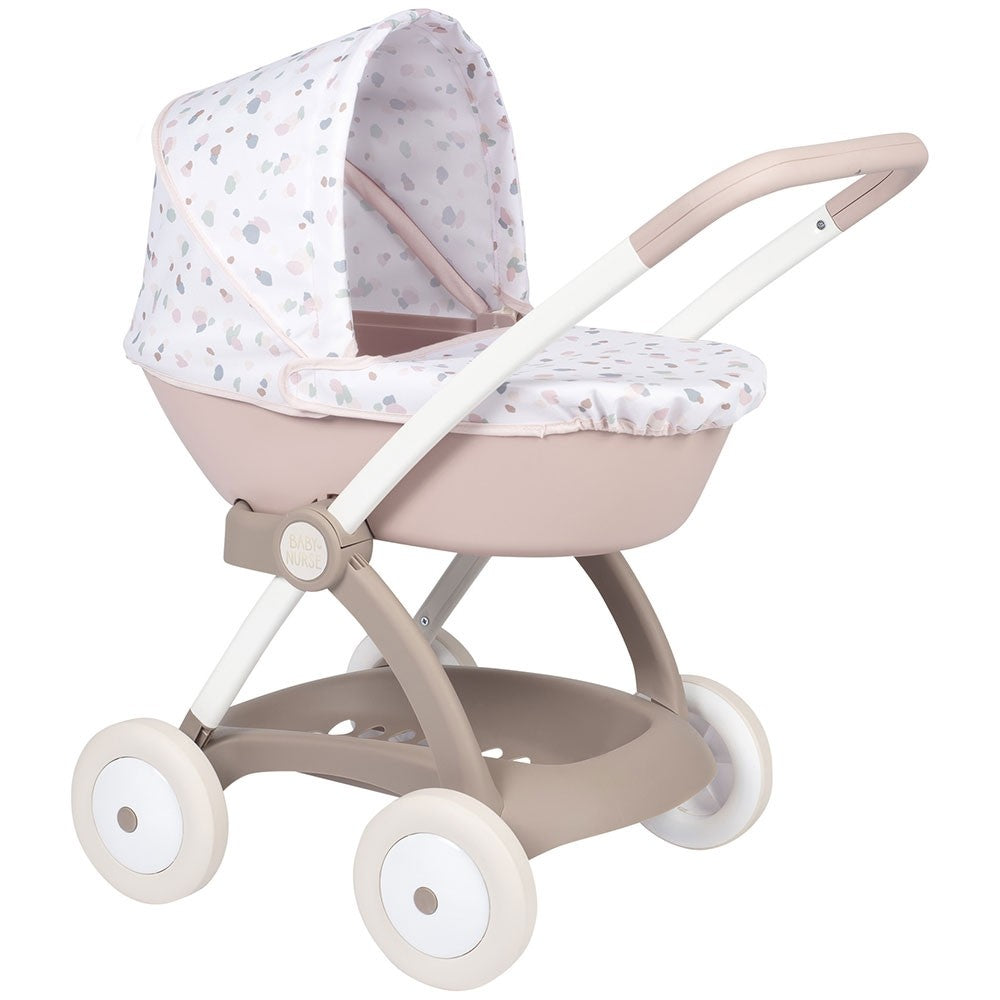 Smoby carucior pentru papusi Baby Nurse Landau 18m+ Crem Imagine principală a produsului