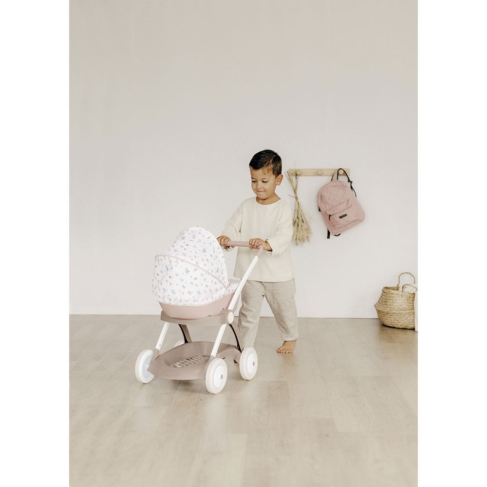 Smoby carucior pentru papusi Baby Nurse Landau 18m+ Crem
