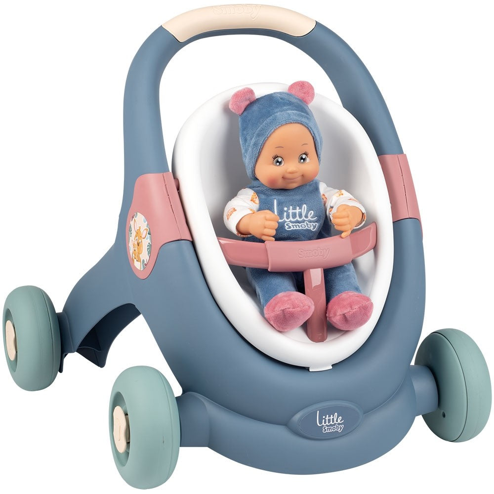 Caruciorul Smoby Baby Walker este un produs 3 in 1 pe care il poti folosi ca premergator, carucior si scaun.